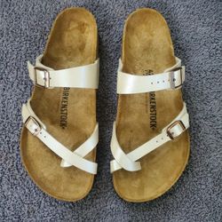 Birkenstock Mayari Sandals 42 Women 11 Pearlescent Color NEW 