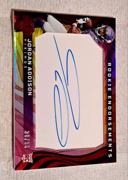 2023 Panini Illusions Jordan Addison (RC) Rookie Endorsements Auto 38/99 #RA-JAN
