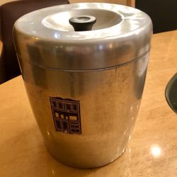 VINTAGE ICE BUCKET ALUMINUM RETRO COOL!