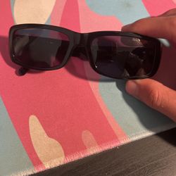 Daniel Swarovski Black Rectangle Glasses