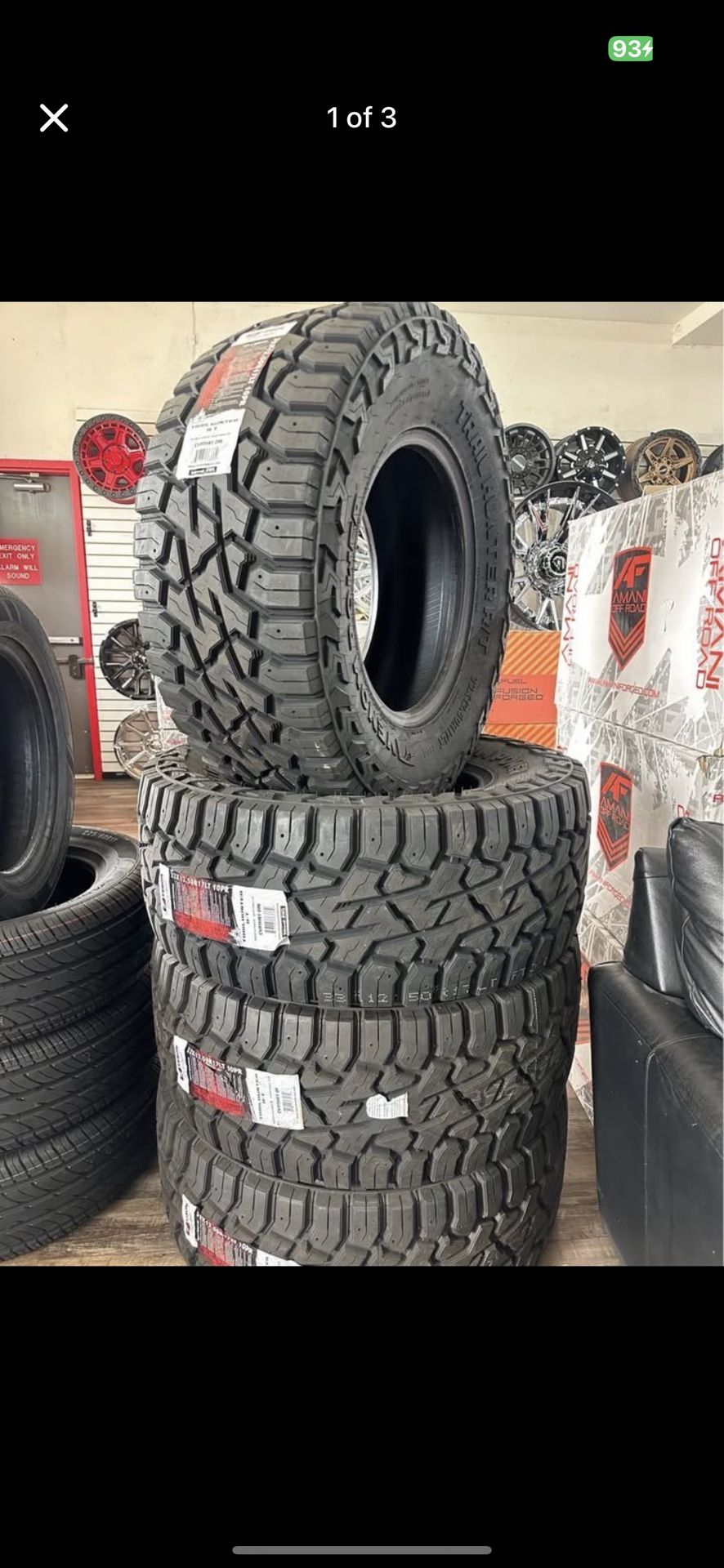 33x12.50R17 Venom Trail Hunter R/T 10ply Tires