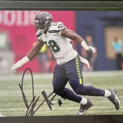 Seattle Seahawks Derick Hall Autographed 8x10 Photo