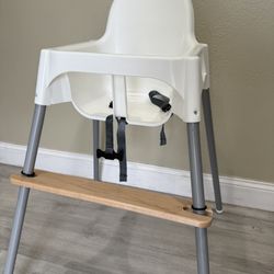 IKEA ANTILOP HIGH CHAIR W/FOOTREST