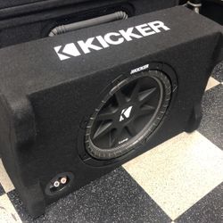 Kicker C12 12 Inch Subwoofer In Down firing Box 