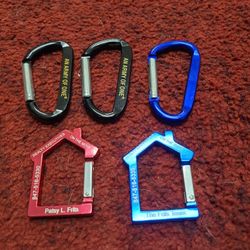 5 Piece Aluminum Caribeaner Lot $4