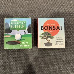 Desktop Golf and Mini Bonsai Tree Kits