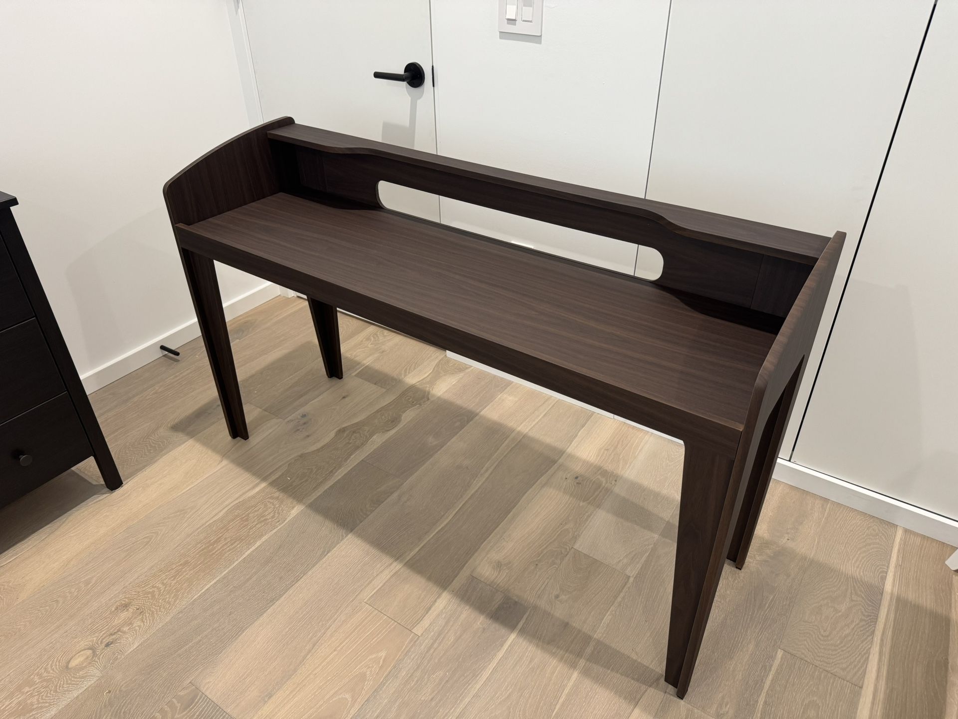  Wooden Keyboard Stand/Desk. Walnut. Dark Brown  