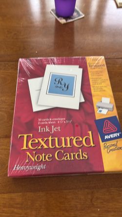 Ink jet textured note cards by Avery