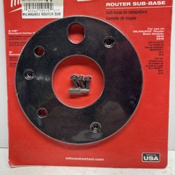 New Milwaukee Router Sub-Base. Must Pick Up
