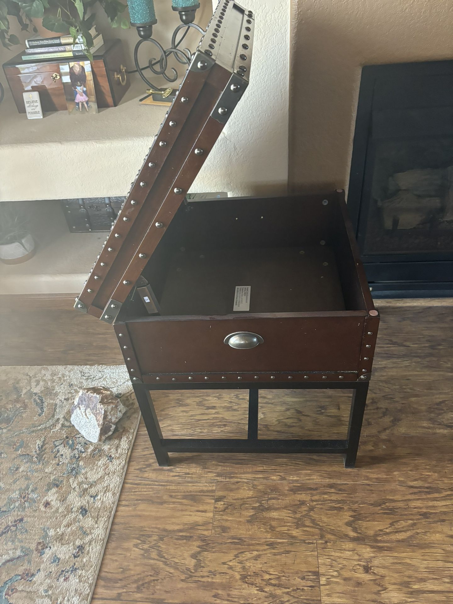 Coffee Table And Hinged End Table