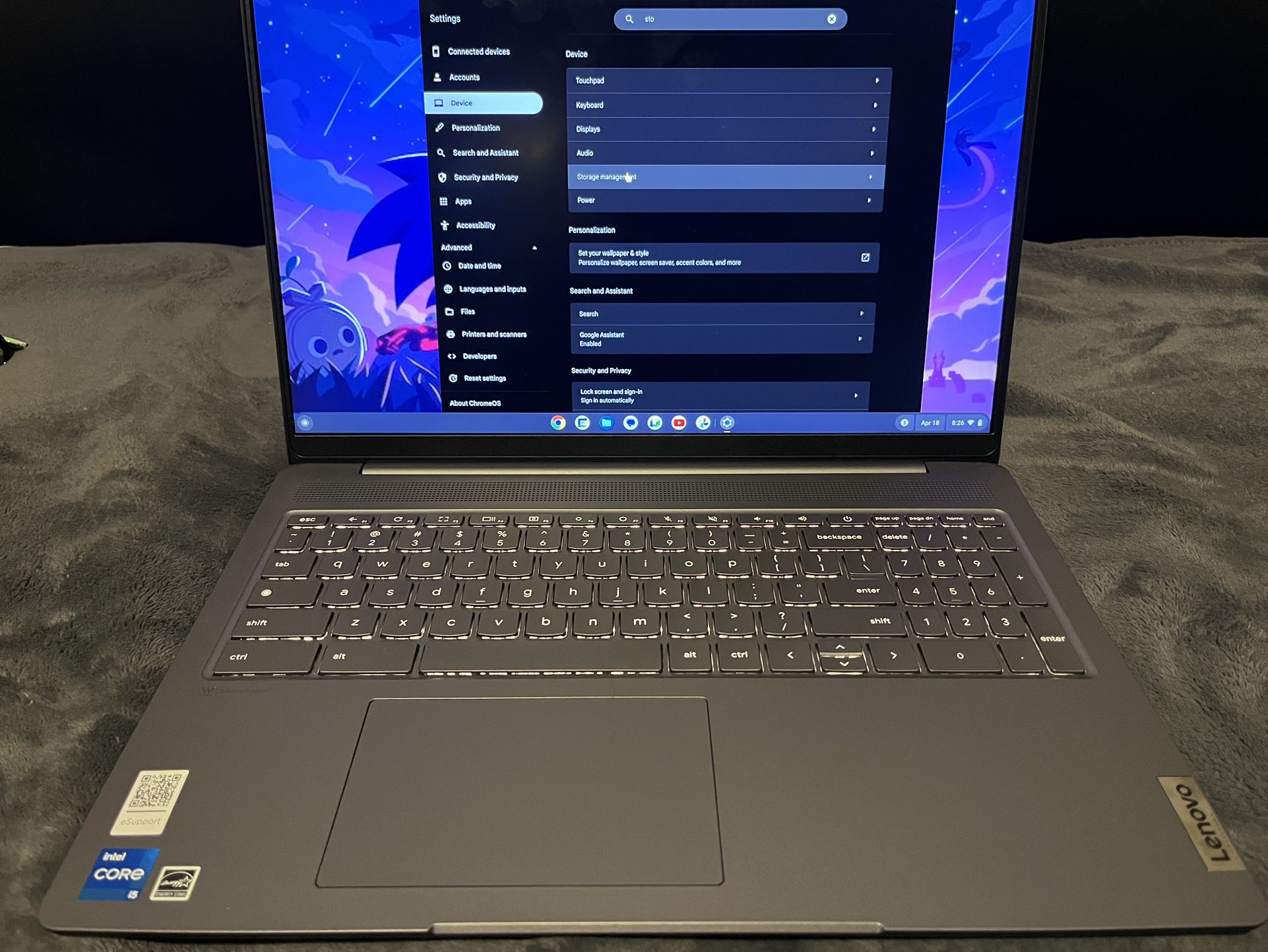 Lenovo IdeaPad Gaming Chromebook - 2022