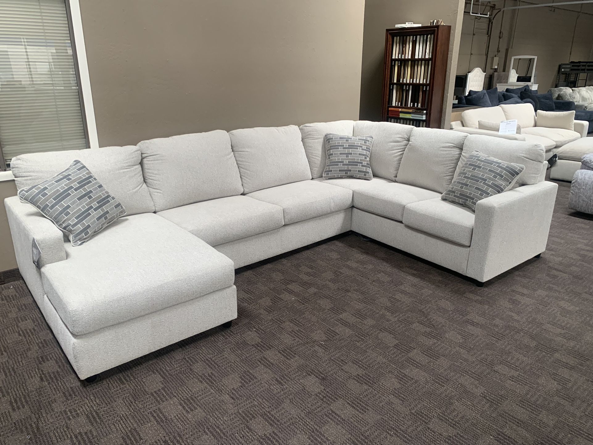 New Cream White Sectional Sofa