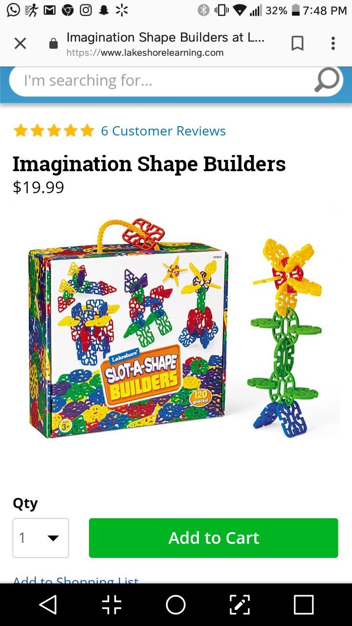 Slot a shape builders -120 pieces