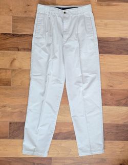 Men's Khaki DOCKERS Classic Fit Pants Slacks WPL 423 Cotton Pleated Front 30x32