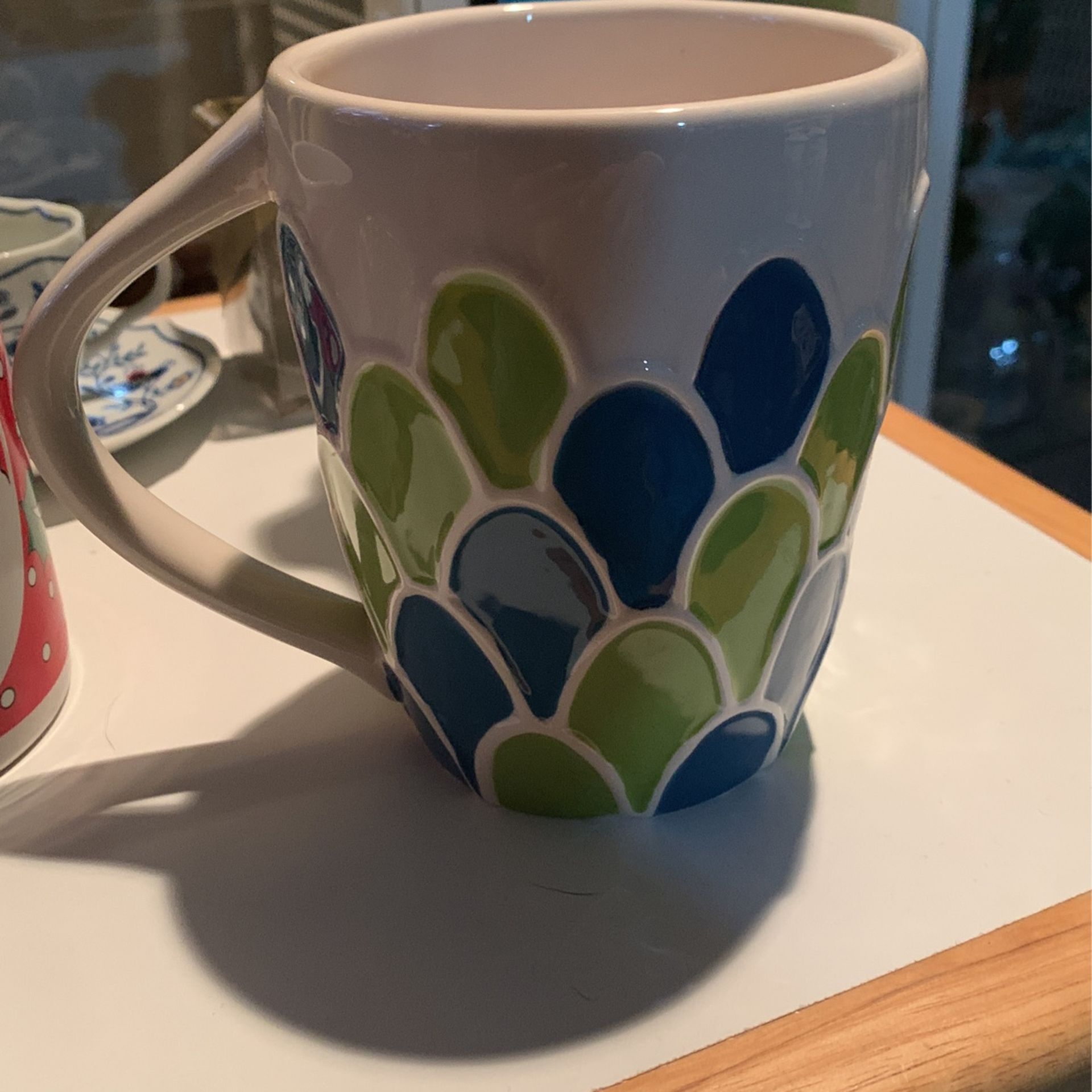 Starbucks 2009 14 oz Mug Siren Scales Embossed Anniversary