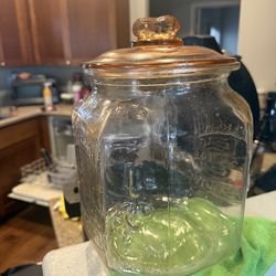 planters peanuts glass jar