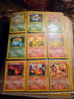 Various original Pokémon cards
