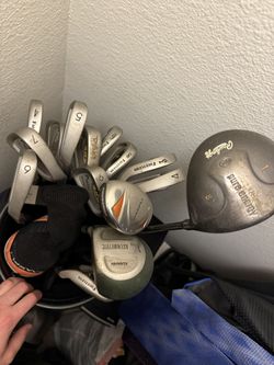 Used Golf Set Bag And Clubs