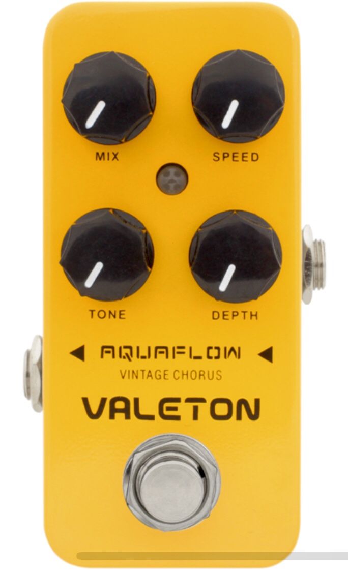 Valeton Coral Series Aquaflow Vintage Analog Chorus Pedal True Bypass Switch. Condition is New.