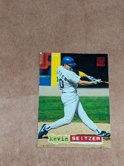Vintage Baseball Trading Card Of Kevin Seitzer $3