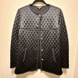 CHANEL Black Brocade Jacket