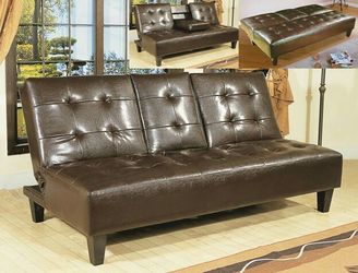 Brand new brown sofa futon
