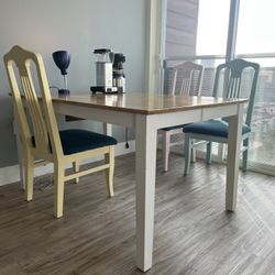 Solid wood dining table
