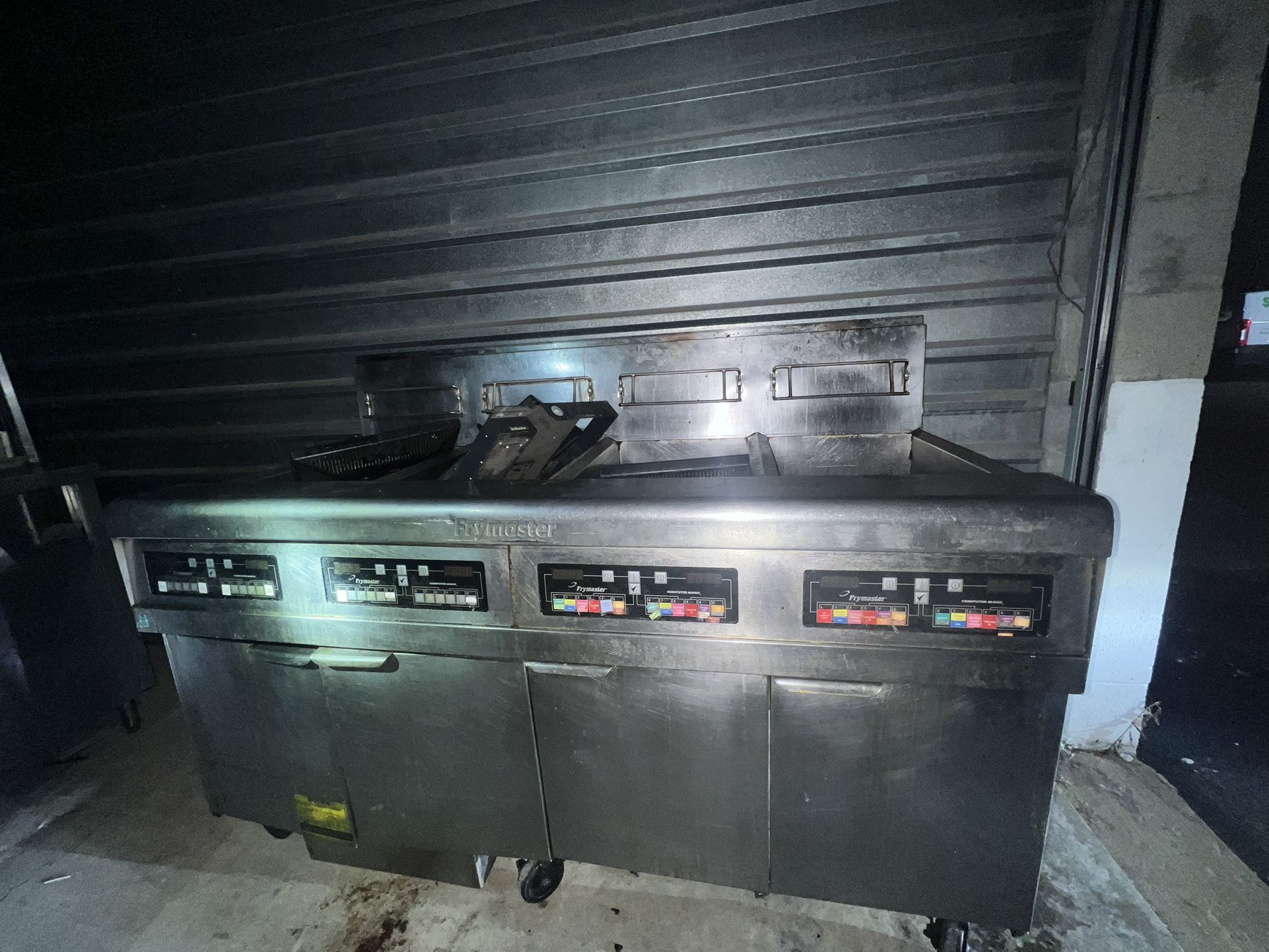 Frymaster FPPH455 Hi-efficiency Gas Fryer Battery w/ Built-in Filtration