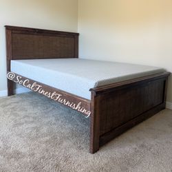 Full Bed And Memory Foam Mattress 