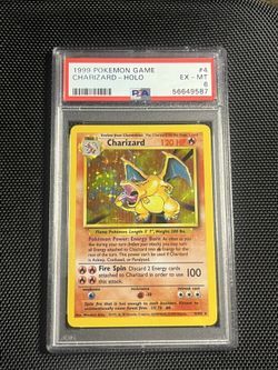 CHARIZARD BASE SET 1999 POKEMON TCG UNLIMITED  #4/102 psa 6  