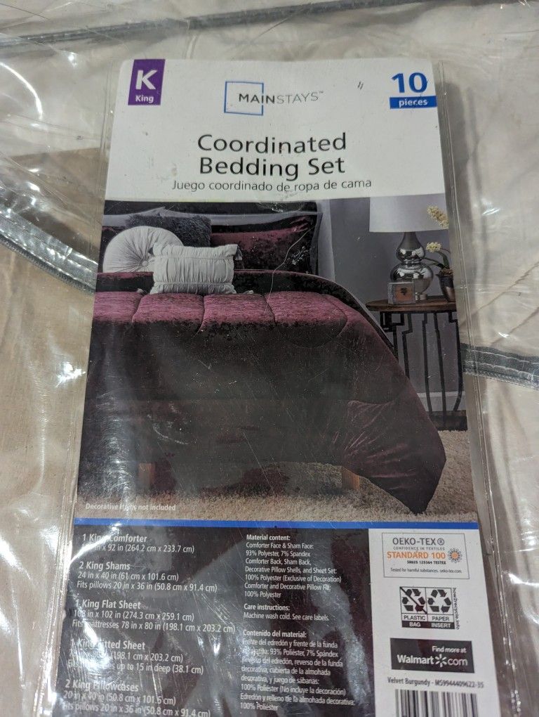 Purple Velvet King Comforter Set 