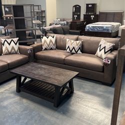 Oversized Sofa & Loveseat Set 