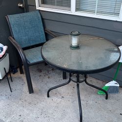 Patio Table And Two Chairs