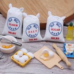 Dollhouse Miniature Kitchen Set