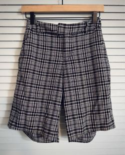 Black and White Plaid Shorts (small)