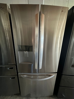 Stainless LG French Door Fridge with Water Dispenser