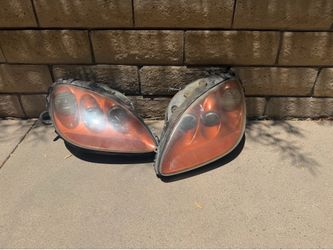 C6 CORVETTE OEM HEADLIGHTS (PAIR) USED 2005-2013 SUNSET ORANGE METALLIC