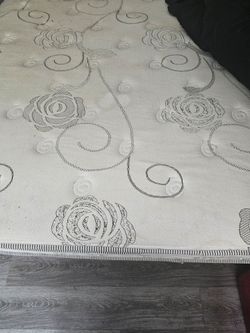 King size bed frame and mattress