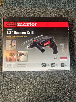 Drill Master 1/2” Hammer Drill w/ Box & Accessories Works Great