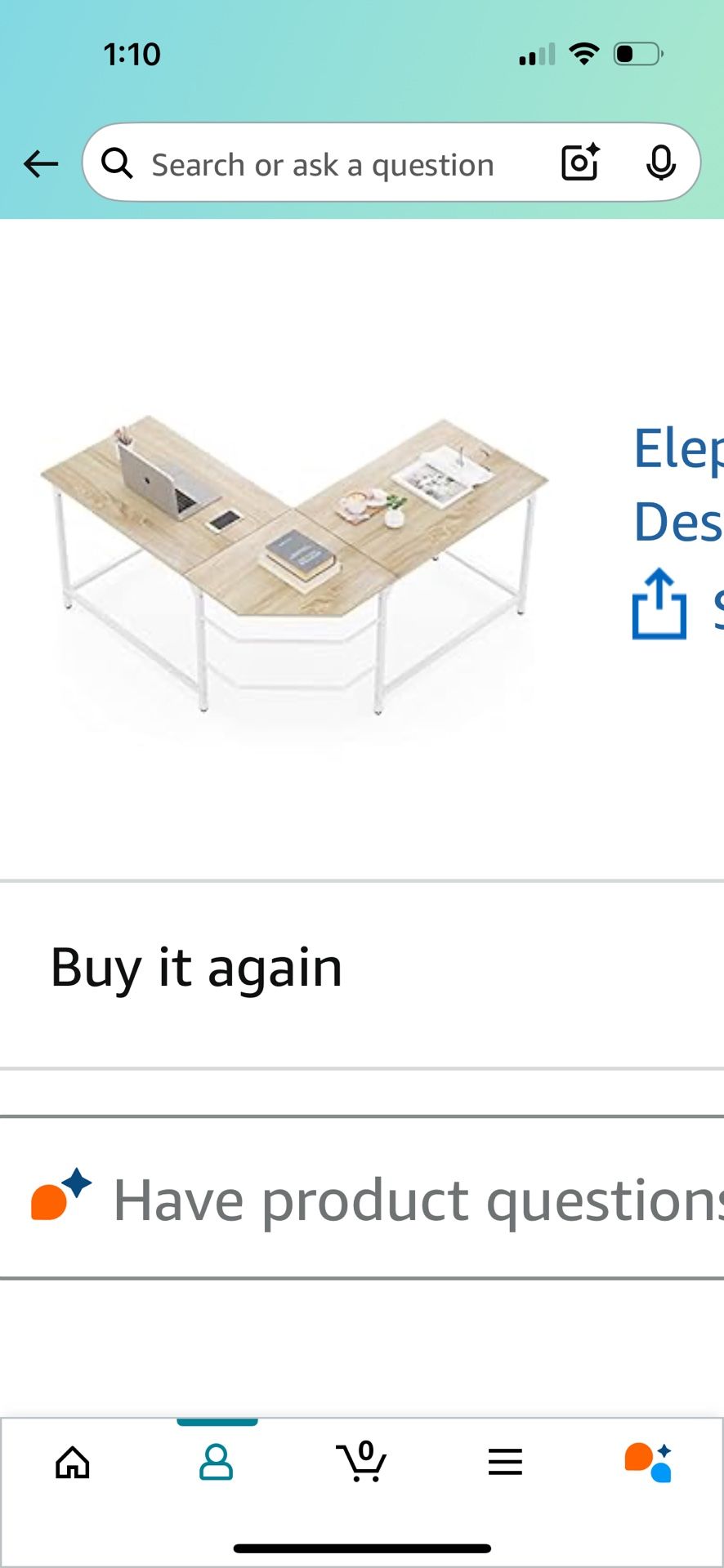 L Shaped Desk