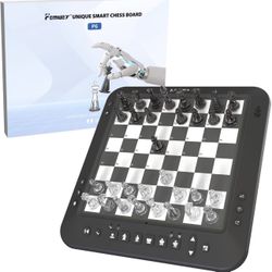 New-Electronic Chess Set, Chess Set Board Game, Computer Chess Game, Electronic Chess Game, LEDs,Built-in Battery, Great Partner for Play and Practice