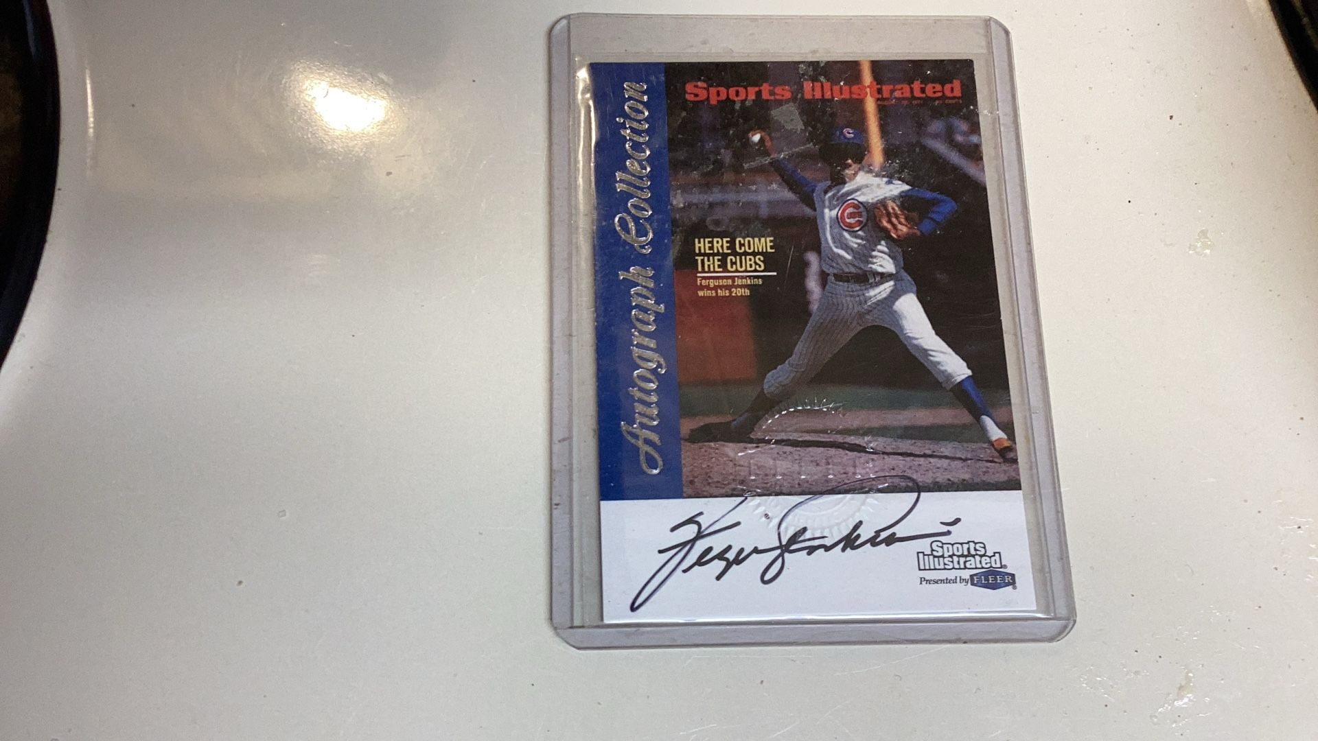 SPORTS ILLUSTRATED AUTHENTIC AUTOGRAPH (FERGUSON “FERGIE” JENKINS