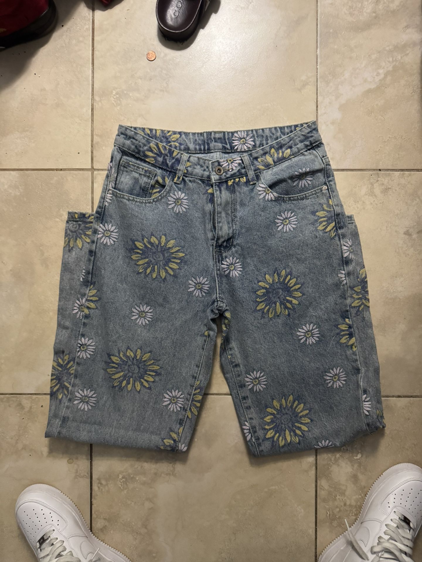 Floral Jeans