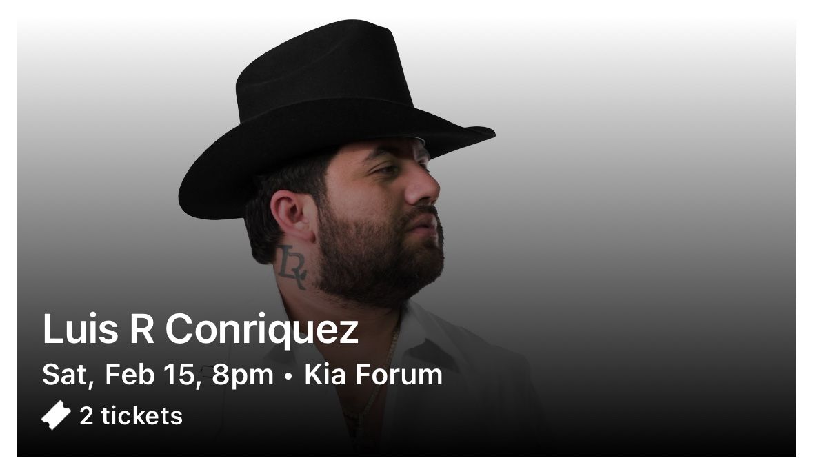 Luis R Conriquez Tickets