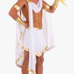 Adult Greek God Zeus Halloween Costume | Men's All Mighty Zeus Costume | Ancient Greek God Outfit for Men 