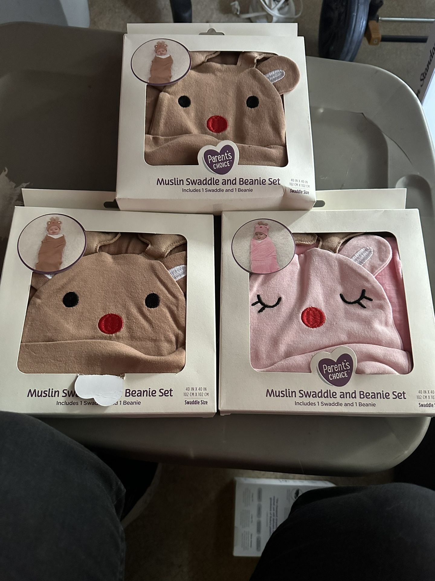 Christmas Baby Hat N Towel