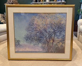 Large Vintage Gold Framed Claude Monet Print