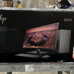 HP Envy te01-2287cb Desktop PC and monitor combo new! I7 512gb ssd