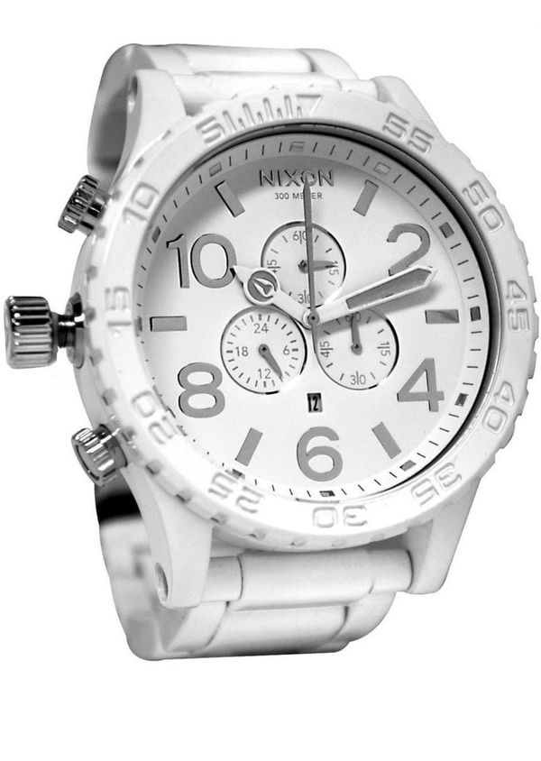 Brand New- Nixon 51-30 Chrono Men’s watch (ALL WHITE/SILVER) for Sale