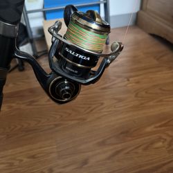Daiwa Saltiga (20) 8000-H Spinning Reel And Pole